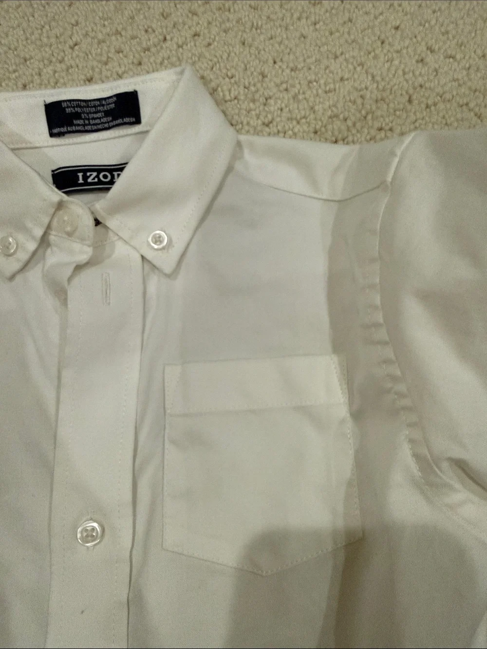 Boy’s Classic White Button-Down Shirt